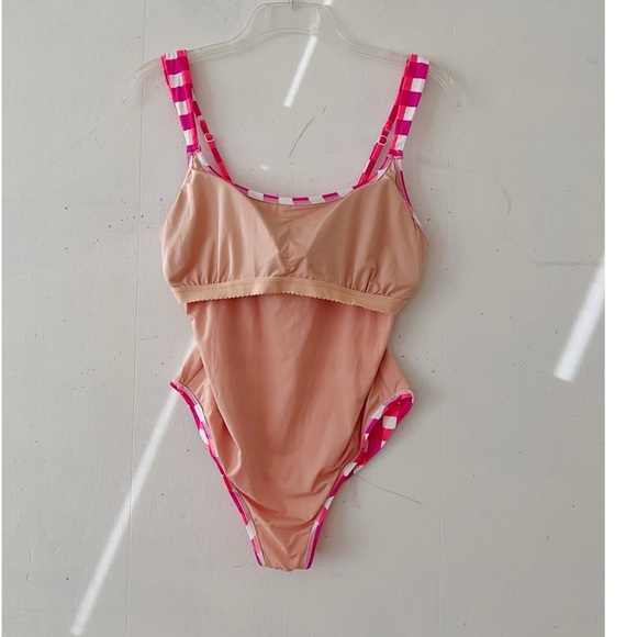 SZ Blockprints™ X J.Crew wide-strap one-piece in gingham Style #AO969 Size 10 - Picture 3 of 10